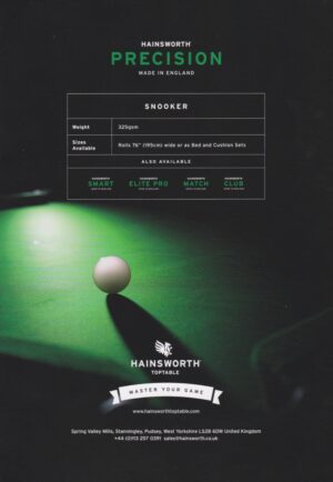 Hainsworth's Precision 7' Pool Table Packs