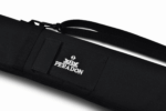 Peradon Black Nylon - Short Zip - Two Piece Cue Case
