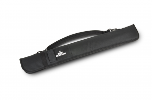 Peradon Black Nylon - Short Zip - Two Piece Cue Case - Image 3
