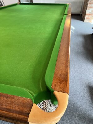 Antique Mahogany Turned Leg Full Size Snooker Table - Image 4
