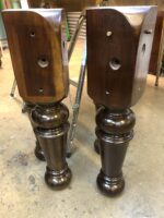 Antique Mahogany Turned Leg 8ft x 4ft Snooker Table