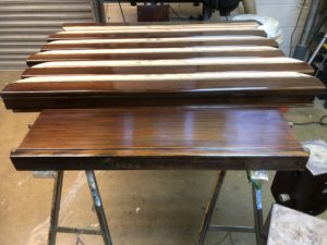 Antique Mahogany Turned Leg 8ft x 4ft Snooker Table - Image 2