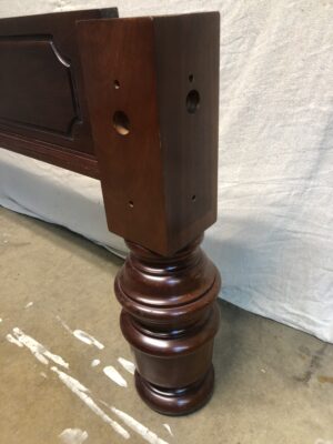 Mahogany Turned Leg Full Size Snooker Table - Image 3