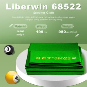 Liber Win 68522 - 12ft Snooker Table Pack Cloth Pack - Image 3