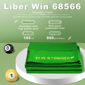 Liber Win 68566 - 12ft Snooker Table Cloth Pack - Image 6