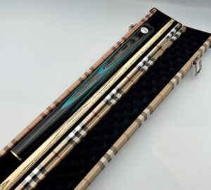 Westland 3/4 Cue & Case Set "Blue - Grey Veneer"